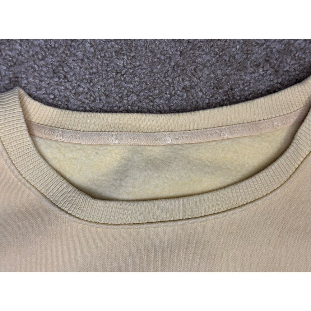 LOU & GREY Super Soft Butter Yellow Sweatshirt Logo Crest Basic Outdoor SMALL - Picture 3 of 8